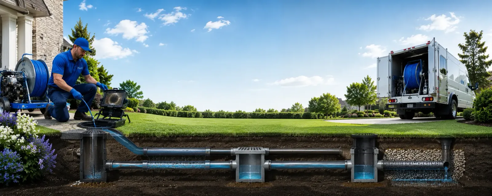 Outdoor drain cleaning information for Custer City, PA